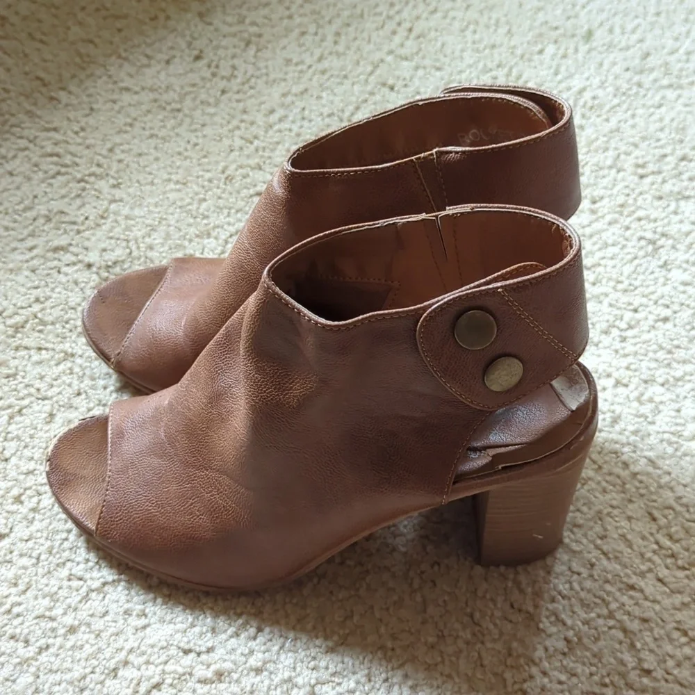 Corky's Brown Open Toe Slingback 3.5